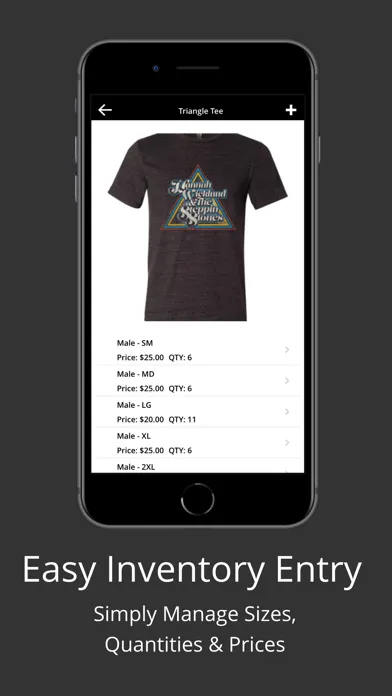 Capturas de tela do Merch Cat–Music Merch Manager