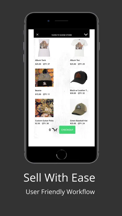 Capturas de tela do Merch Cat–Music Merch Manager