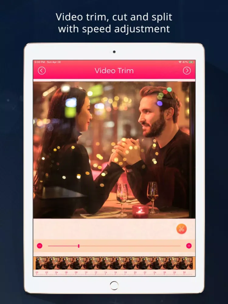 Video Maker Photo With Songs iPad  स्क्रीनशॉट