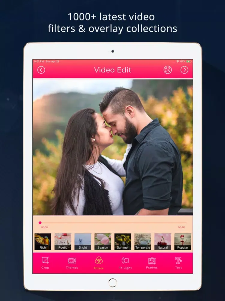 Video Maker Photo With Songs iPad  स्क्रीनशॉट