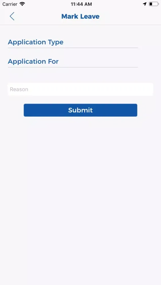 Ảnh chụp màn hình của Infodart Attendance Management