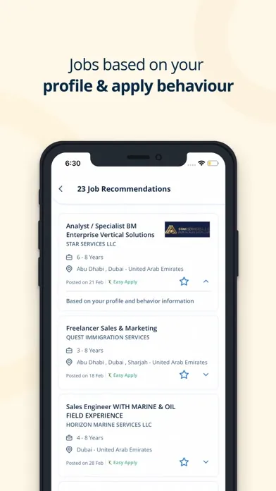 Naukrigulf Job Search App Screenshots