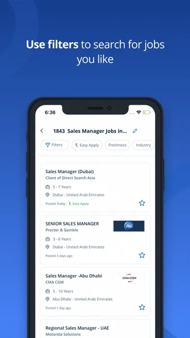 Naukrigulf Job Search App Screenshots