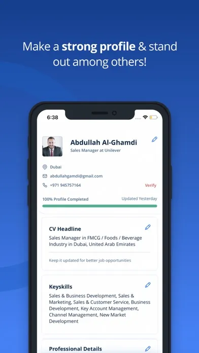 Naukrigulf Job Search App Screenshots