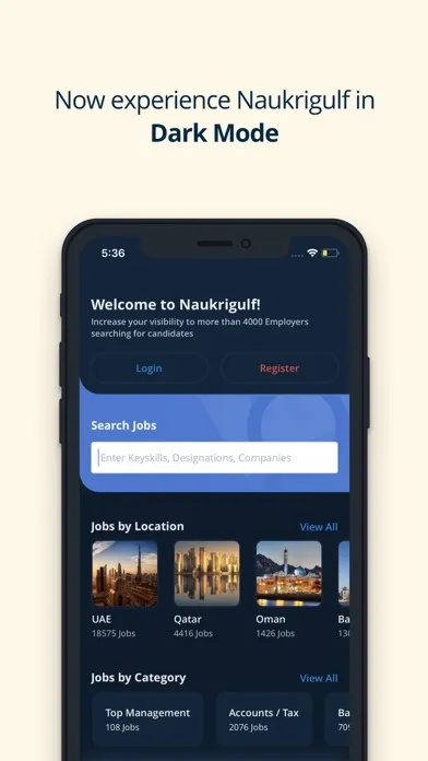 Naukrigulf Job Search App Screenshots