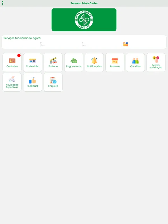 Capturas de pantalla de Serrano Tênis Clube - Lages iPad 