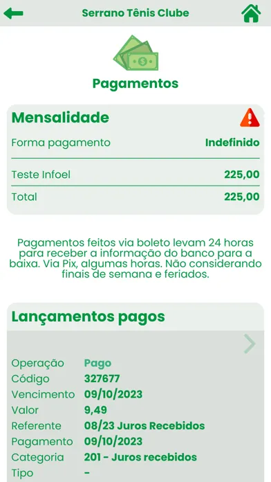 Capturas de pantalla de Serrano Tênis Clube - Lages