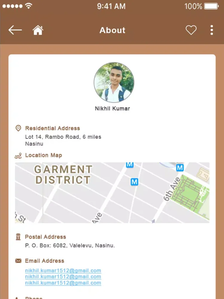 Screenshot di Info Fiji iPad 