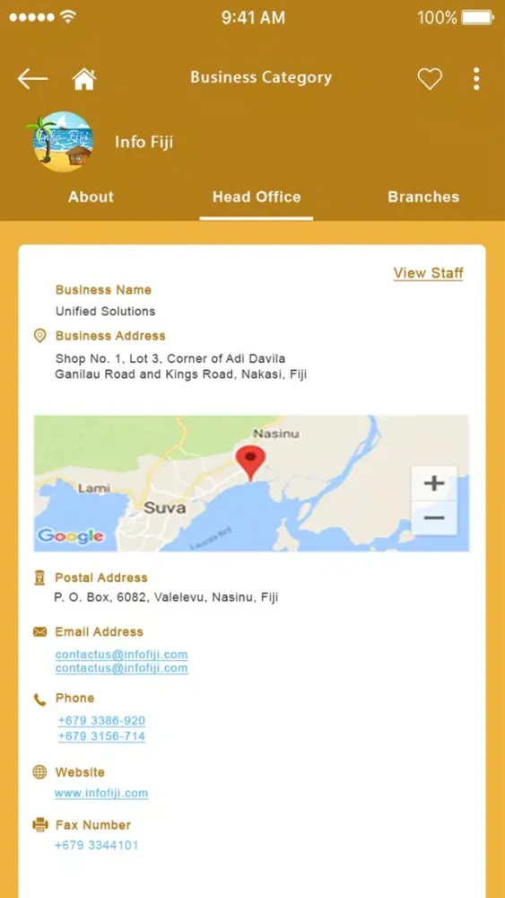 Screenshot di Info Fiji