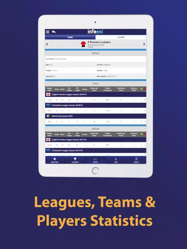 Zrzuty ekranu Infogol – Expected Goals App iPad 