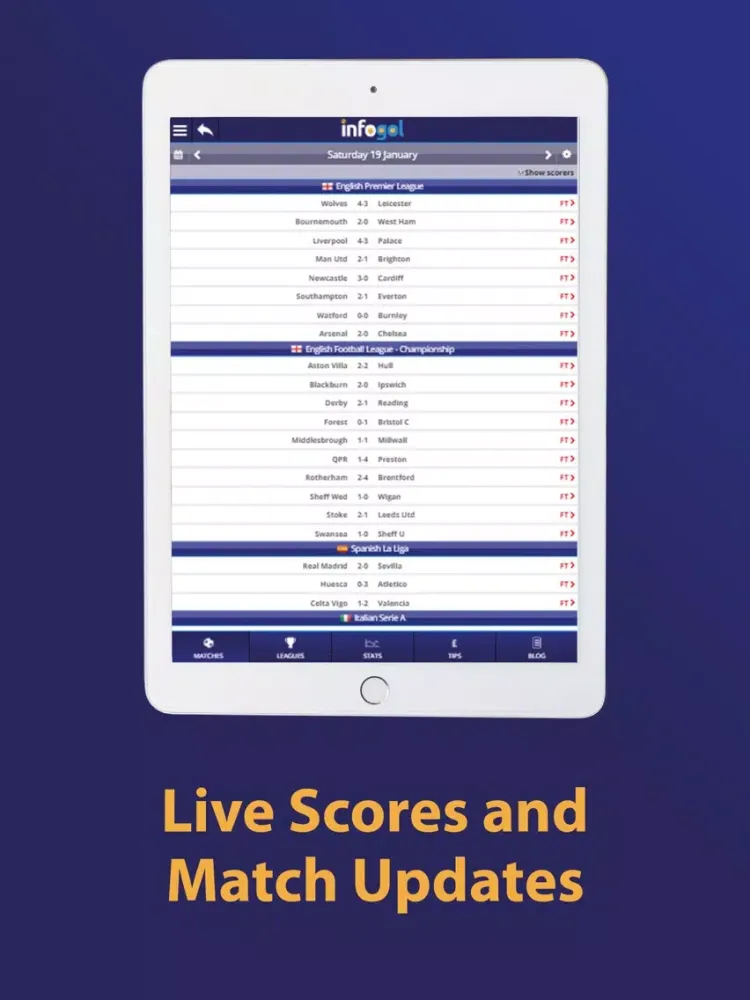 Zrzuty ekranu Infogol – Expected Goals App iPad 