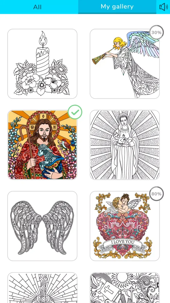 Capturas de pantalla de Bible Coloring Book by Number
