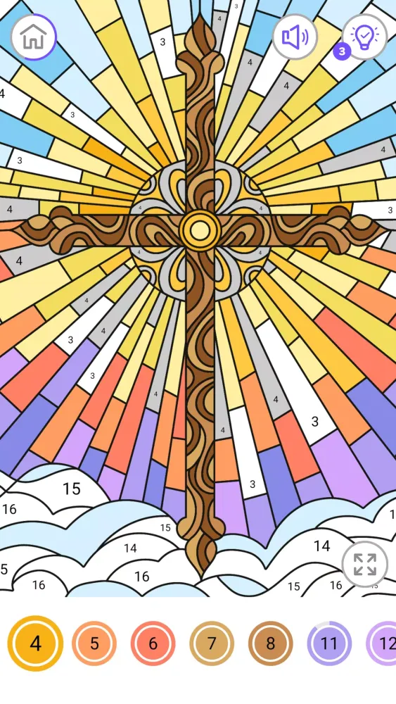 Capturas de pantalla de Bible Coloring Book by Number