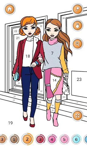 Capturas de pantalla de Girls Coloring Book for Girls