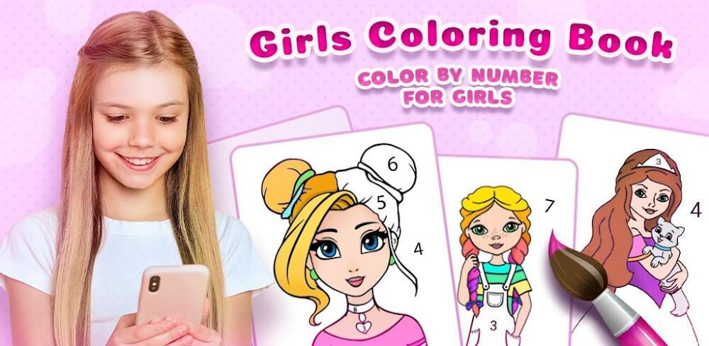 Girls Coloring Book for Girls