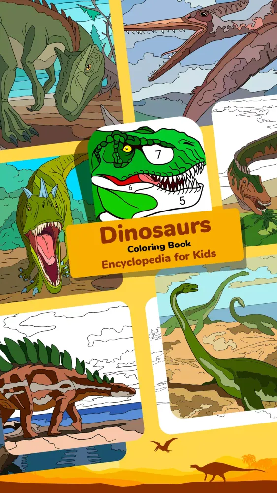 Dino Coloring Encyclopedia স্ক্রিনশট
