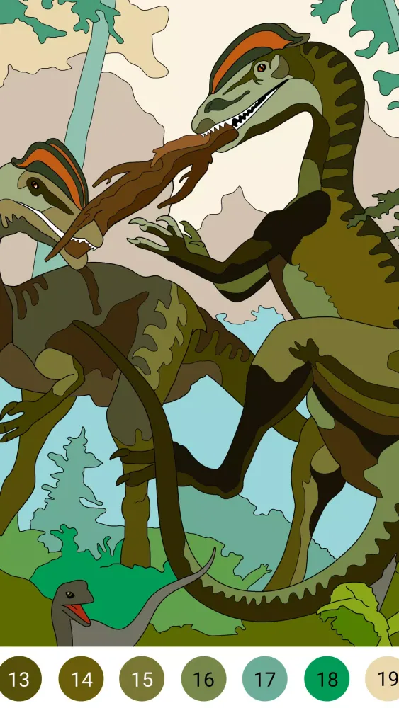 Dino Coloring Encyclopedia স্ক্রিনশট