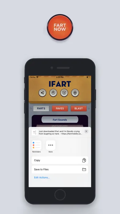 ภาพหน้าจอของ iFart - Fart Sounds App