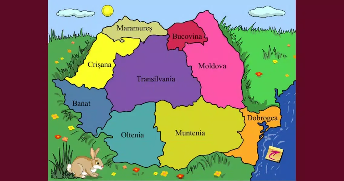 Zrzuty ekranu Eu descopar ROMANIA colorand-o