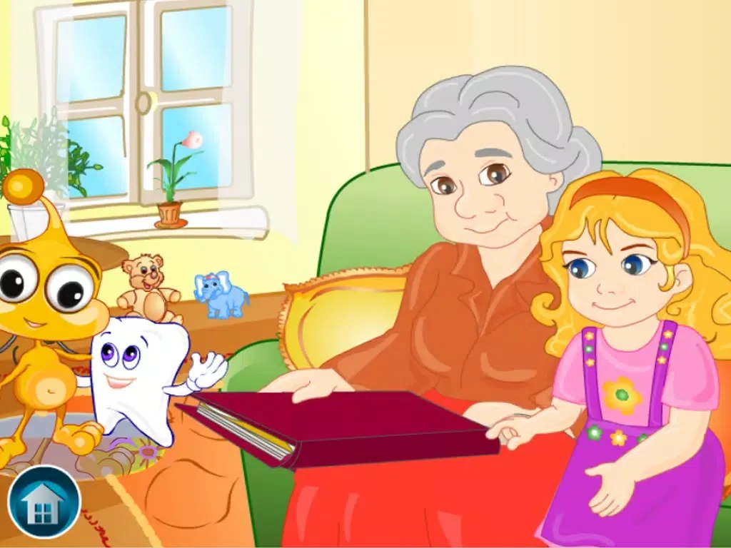 Tangkapan layar Little Tooth's fairy tale iPad 