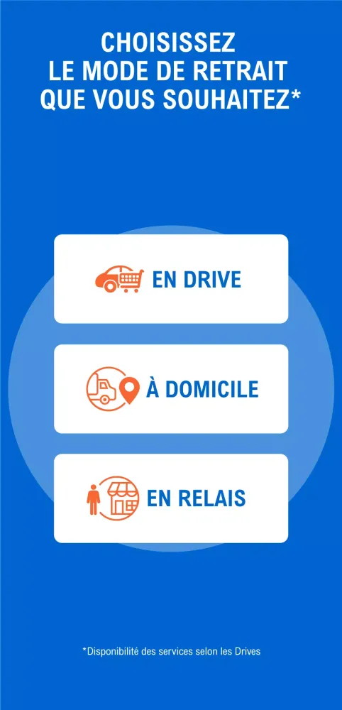 Ảnh chụp màn hình của LeclercDrive & LeclercChezMoi