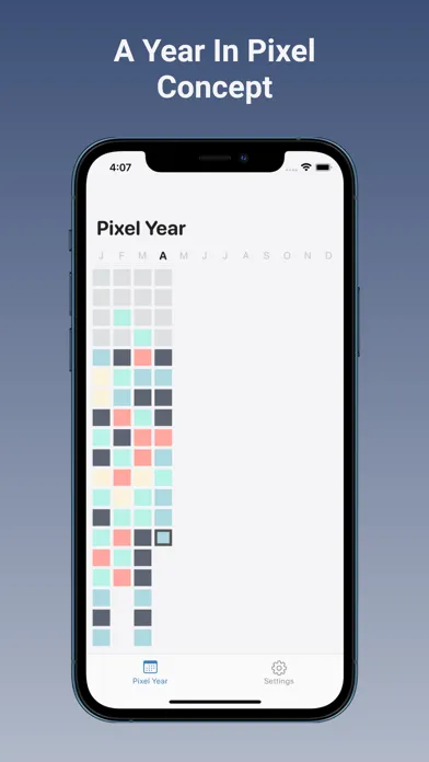 Year in Pixel - Mood Tracker Ekran Görüntüleri