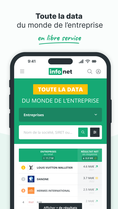 Captures d'écran de Infonet
