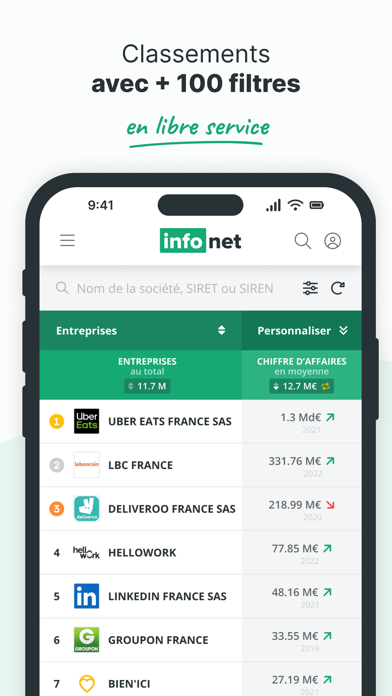 Captures d'écran de Infonet
