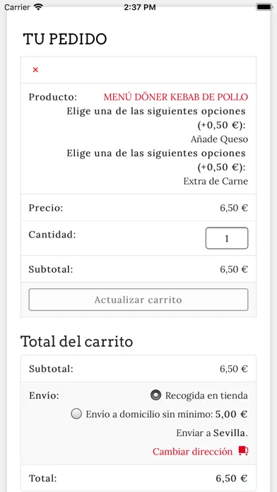 Capturas de pantalla de Kebab España