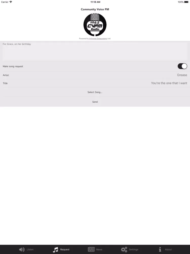 Community Voice FM iPad  স্ক্রিনশট