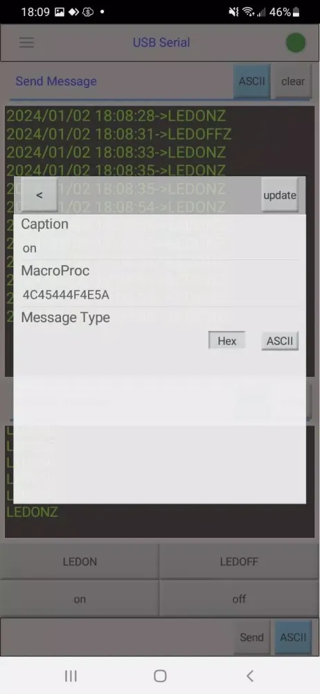 Capturas de pantalla de serial port tool