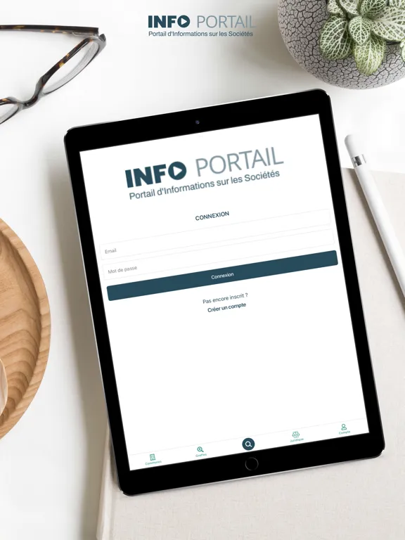 Tangkapan skrin Info Portail iPad 