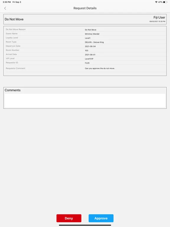 صور Infor HMS Approval iPad 