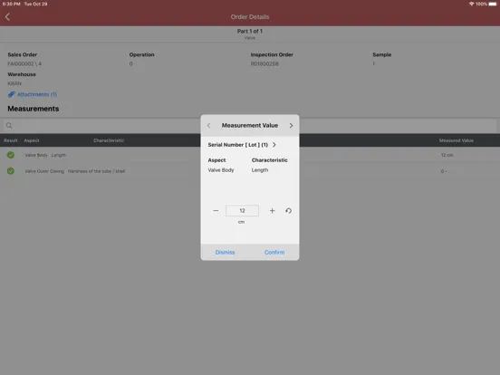 Infor LN Quality Inspections iPad 應用截圖
