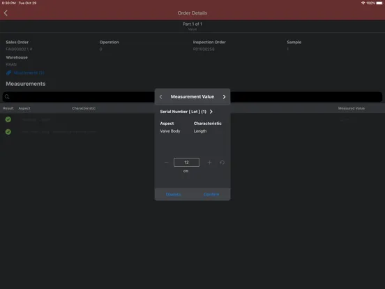 Infor LN Quality Inspections iPad 應用截圖