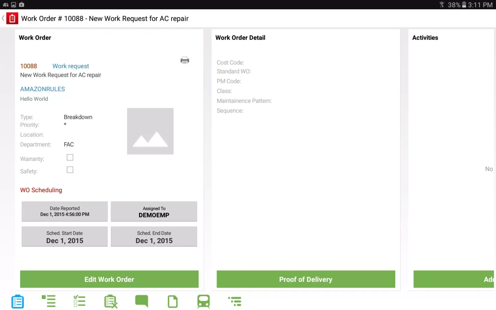 Скриншоты Infor EAM Android Mobile for Transit