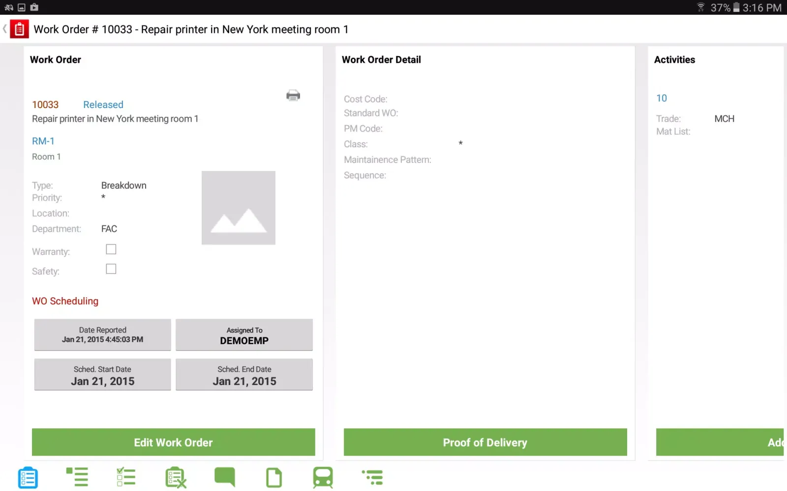 Скриншоты Infor EAM Android Mobile for Transit