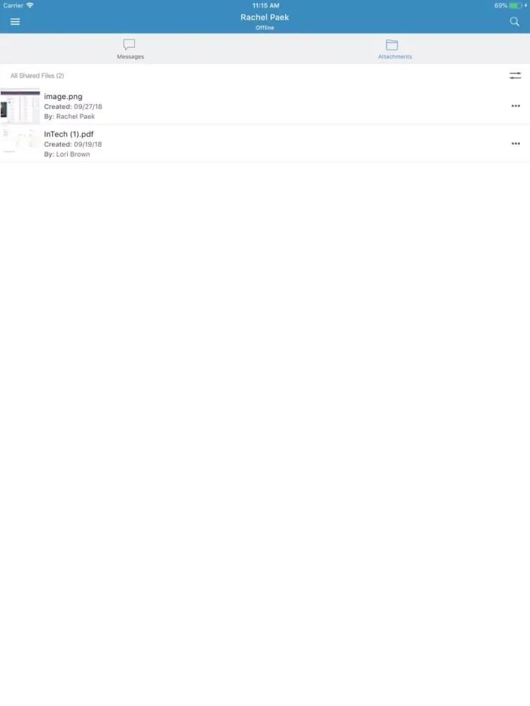 Infor Chat iPad 应用截图