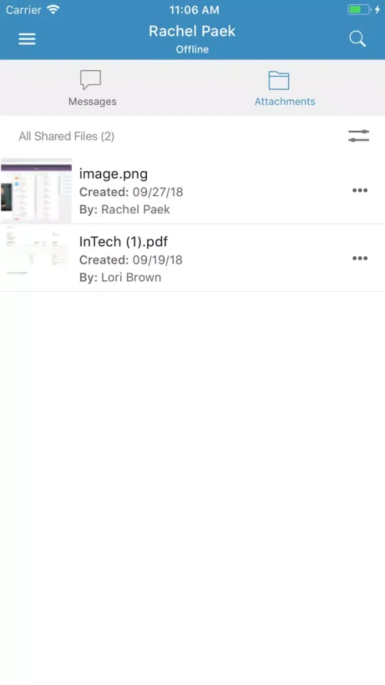 Infor Chat应用截图