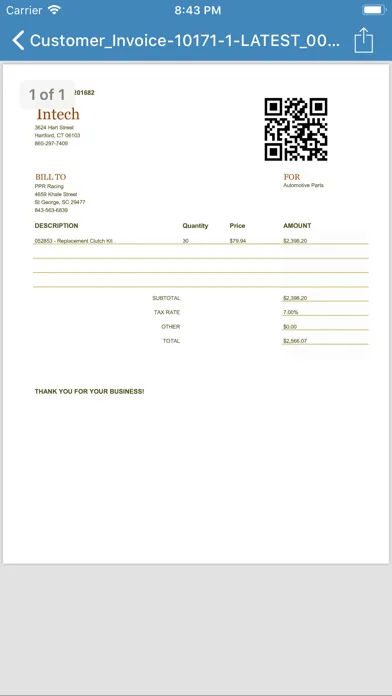 Zrzuty ekranu Infor Document Management
