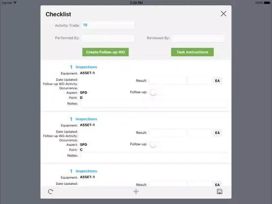 Скриншоты EAM Mobile for Manufacture iPad 