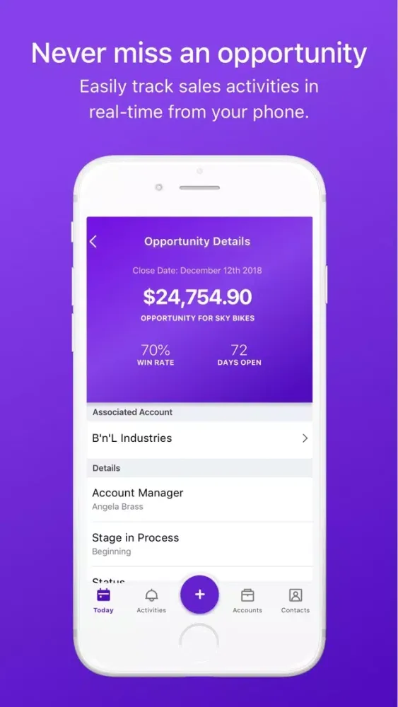 Скриншоты Infor CloudSuite CRM Mobile