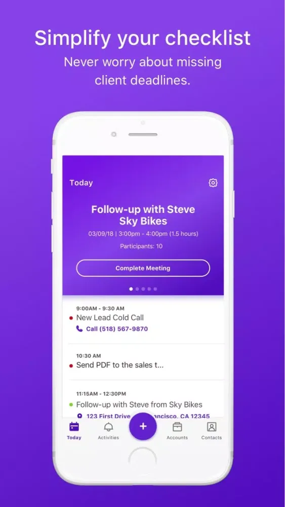 Скриншоты Infor CloudSuite CRM Mobile