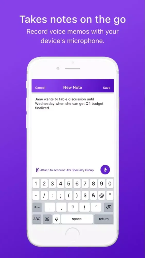 Скриншоты Infor CloudSuite CRM Mobile