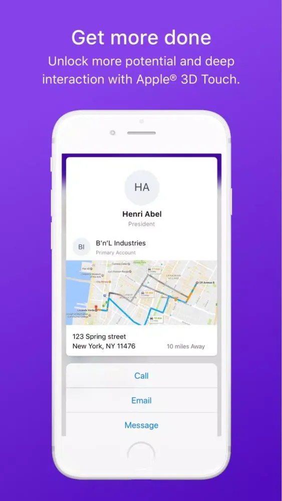 Скриншоты Infor CloudSuite CRM Mobile
