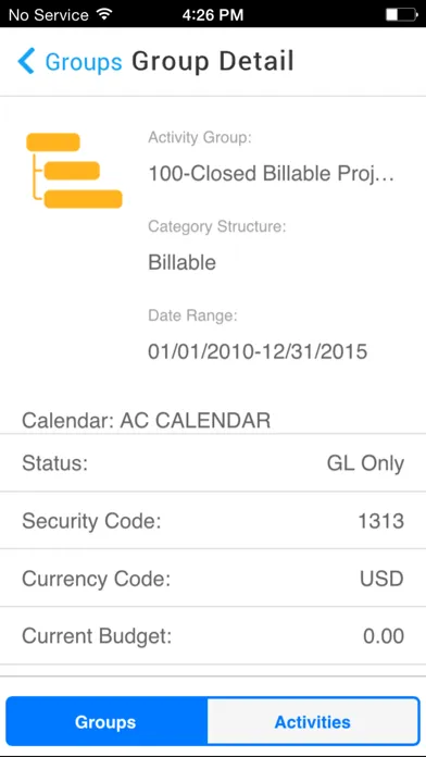 Infor Lawson Mobile Projects Screenshots