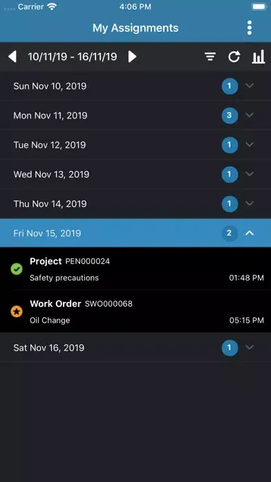 Capturas de pantalla de Infor LN Resource Assignments
