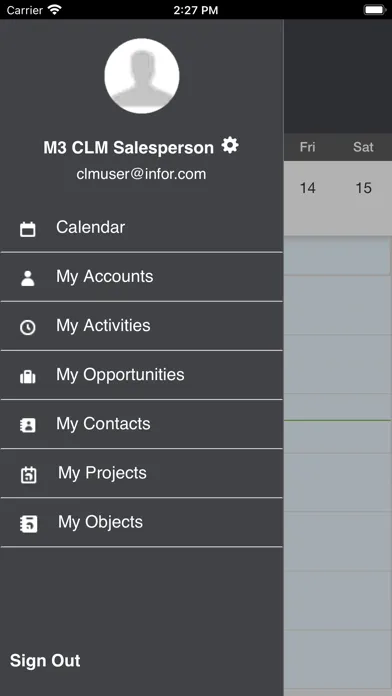 Infor M3 CLM Cloud Screenshots