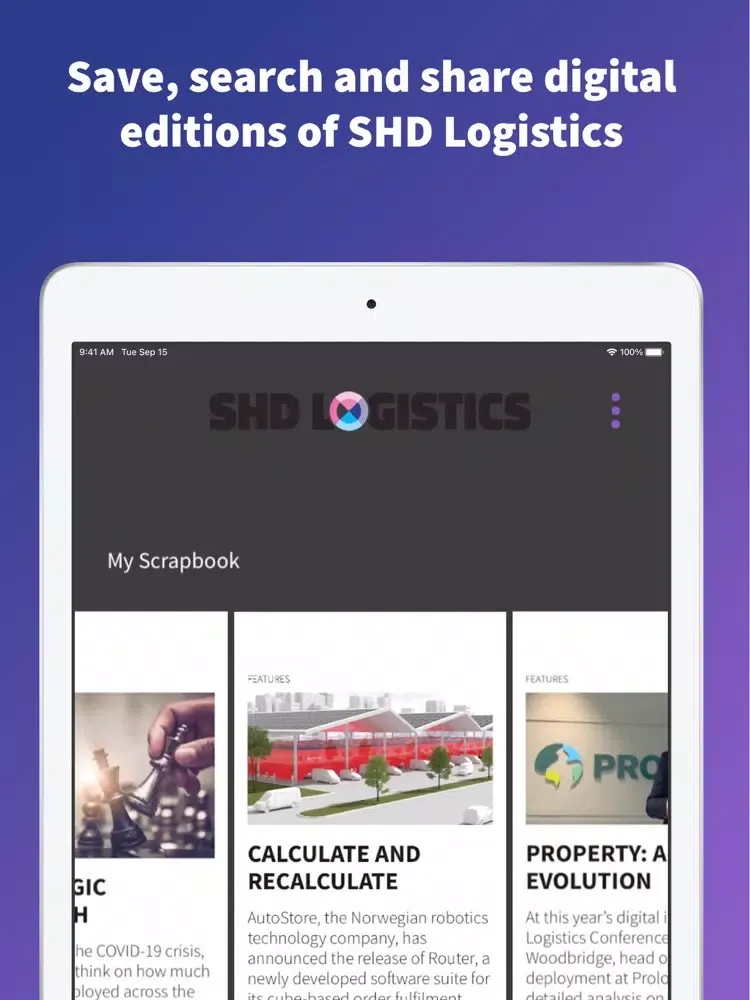 Capturas de pantalla de SHD Logistics iPad 