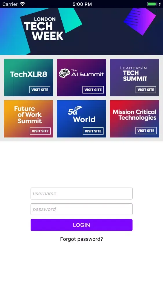 London Tech Week 스크린샷